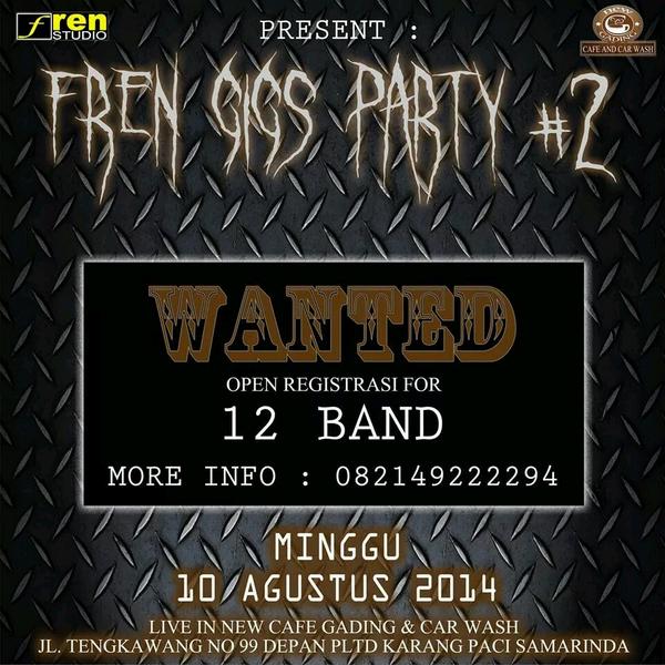 WANTED .....
12 Lokal Band extreme east borneo
Minggu 10 agustus 2014
Live in <a href="/new_gading/">New Cafe Gading</a>
Mari berpesta lagi ....
