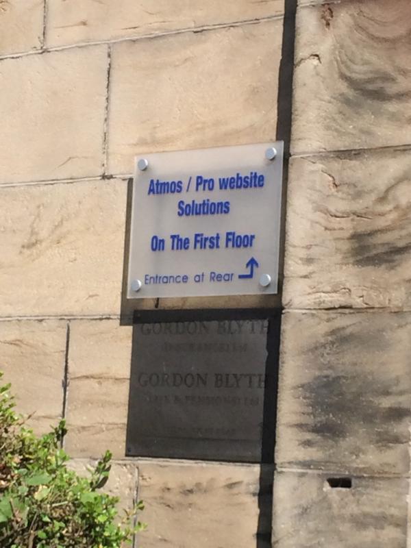 AtmosSolutions's tweet image. Taken some time - but here&apos;s a photo of our lovely new office - we&apos;ve even got our name on the building :-)