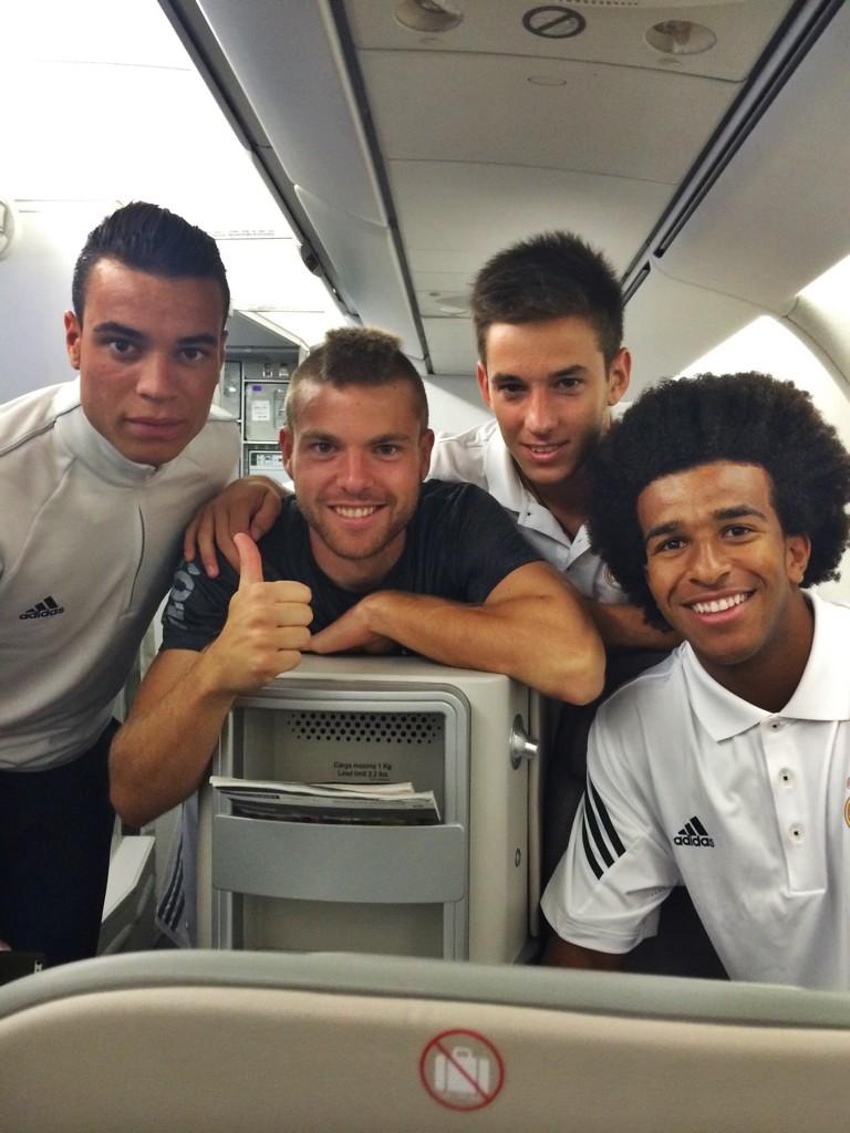 Illarramendi y algunos canteranos en el viaje a USA 