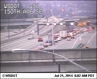 TrafficDivas's tweet image. WB I90 is already stop-n-go out at 150th, before 405.  #I90to1 #AvoidIt