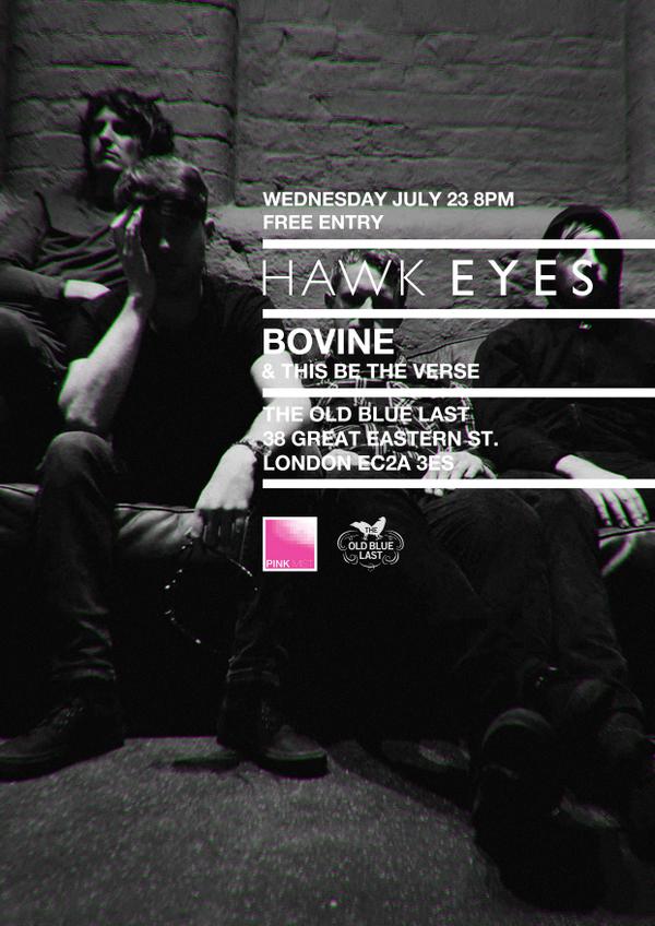 theoldbluelast's tweet photo. Leeds based noise makers @HAWKEYESBAND play upstairs tonight for @hellopinkmist. Free entry: http://t.co/hNM0lY1VNE http://t.co/cfUdW8QF6s