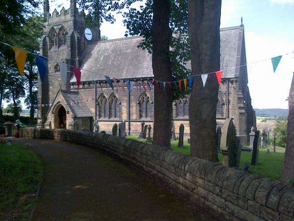 At Hoylandswaine Church for lecture by Simon Brock on the Pre-Raphaelites. <a href="/hsw_arts/">Hoylandswaine Arts</a> <a href="/Hswainefest/">Hoylandswaine Fest</a>