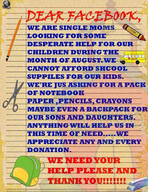 WHOISMILKCHRIS's tweet photo. "Help your neighborhood" 2nd CHARITY #backtoschool #BOSS http://t.co/w2zxBNS7uj