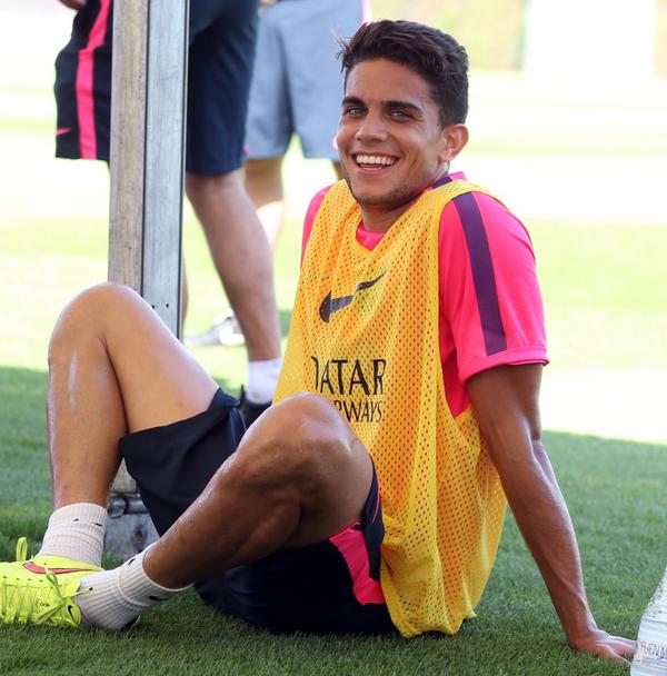 MarcBartra's tweet photo. After training!!! ⚽️ Toca descansar... Mañana más!!! 👍 #FCBlive 🔵🔴 http://t.co/c6Bm7eBf4y