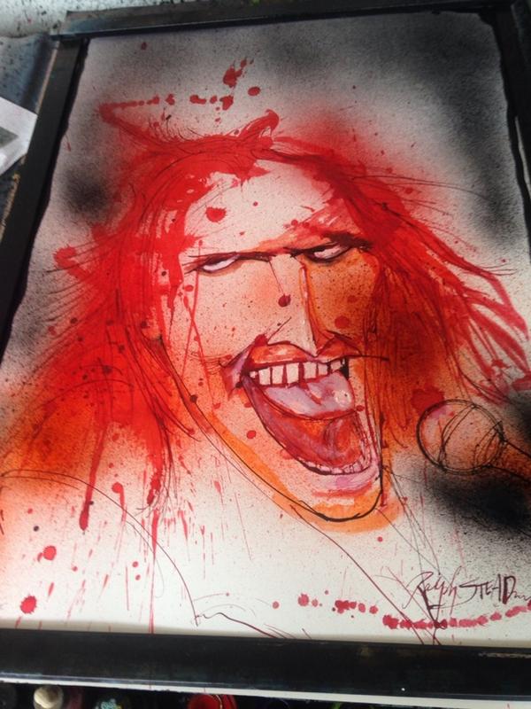 SteadmanArt's tweet photo. @timminchin new portrait. http://t.co/QgEVBWwh9t
