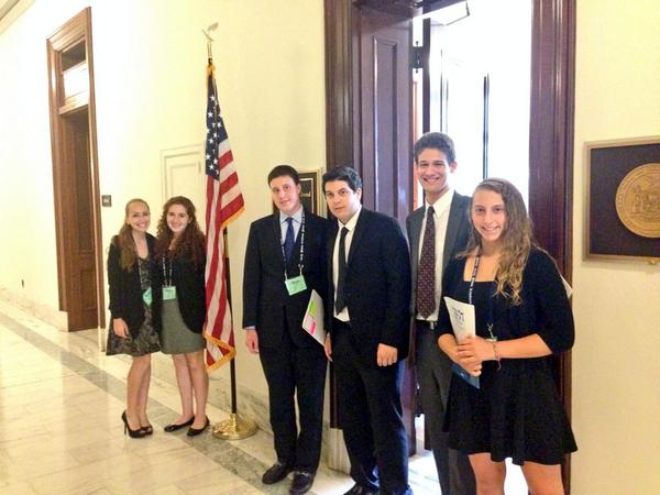 TheRAC's tweet photo. New York @mcorpsDC students pose before meeting with @SenGillibrand's office. @nfty @mitzvahcorps #mcorpsdc14 http://t.co/HPGkUN7bFM