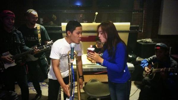 Surprice party from <a href="/Whitecat_Liar/">#WANFWAF2016</a> for <a href="/ScimmiaSka/">S C I M M I A S K A</a> at <a href="/9squareResto/">@9square</a> .. Big thanks :*