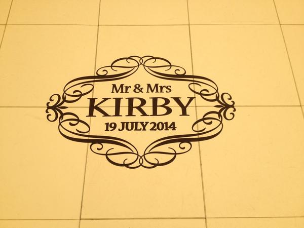 MangoEventsUK's tweet image. Personalised Dancefloor Decal x