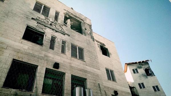 iFalasteen's tweet photo. Depressing photos of AlAqsa hospital shelled earlier, killing at least 4 people...

#GazaUnderAttack #PrayForGaza http://t.co/vJvTmNU5KG