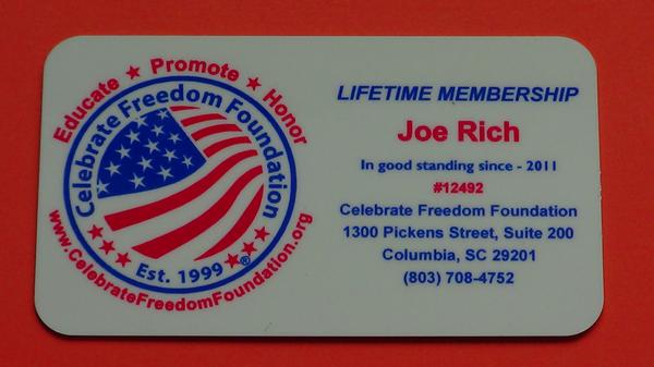 RecycleSunshine's tweet photo. Sunshine Recycling CEO Joe Rich honored by Celebrate Freedom Foundation Unanimously selected as a Lifetime Member http://t.co/MqyVyqoUwM