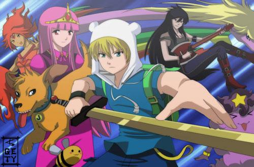 GabMalfoy's tweet photo. Adventure Time... anime form! <3 http://t.co/fcBo3OVo2Z