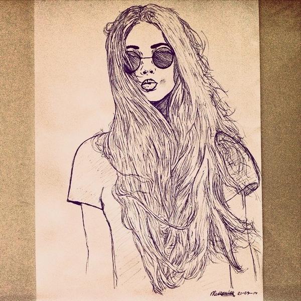 DAPortraits's tweet photo. Bohemian Summer! Your face on paper?! RT and win an original DrawnArtPorait! #contest #drawing #art #summer #RTandWIN http://t.co/BbY9yp77RM