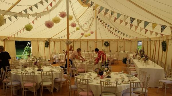 wentbridgehouse's tweet image. A little peep inside as we set up the beautiful vintage marquee...