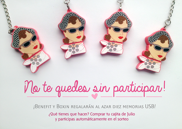 Boxin_Mexico's tweet photo. ¿Ya pidiero la cajita de Julio?, este mes entran en el sorteo para ganar una memoriaUSB de @BenefitBeauty http://t.co/Of3sozEgdV