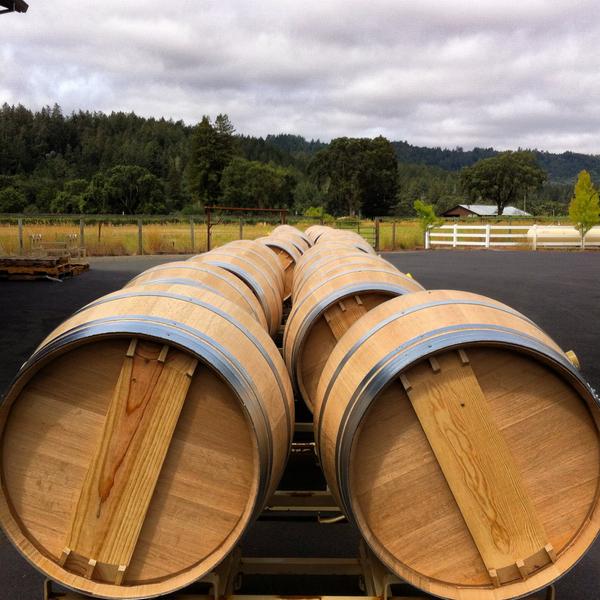 Barrel delivery! #Calistoga #Wine #Barrels