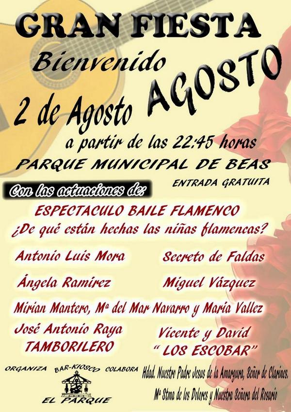 JENAROREBOLLO's tweet photo. @HuelvaOpina gran gala de bienvenida a agosto en beas.RTT por favor http://t.co/XeVNX78HLI