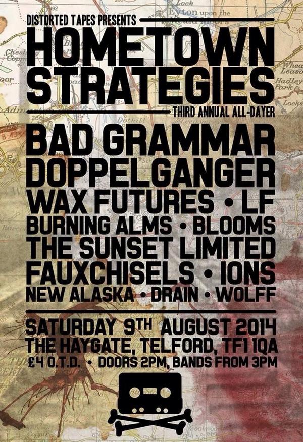 distortedtapes's tweet image. We return to The Haygate on Aug 9th with #HometownStrategies our best All-Dayer line up yet! Telford, prepare yrself!