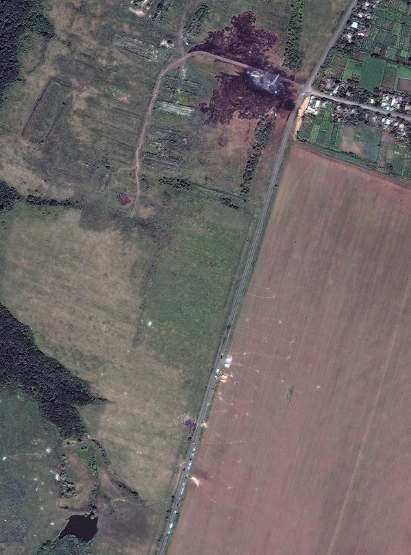 See the MH17 crash site in Ukraine from space ti.me/1rwtmFV Photo: <a href="/DigitalGlobe/">DigitalGlobe</a>
