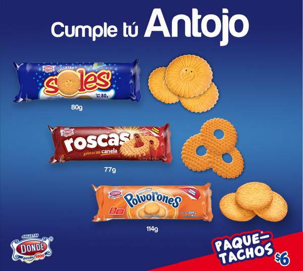 DondeOficial's tweet photo. ¿Momento de antojo? Córrele por tus #PaquetachosDondé y disfruta tus galletas favoritas. http://t.co/w7iEX5YDGf http://t.co/fpn0wvWGcV