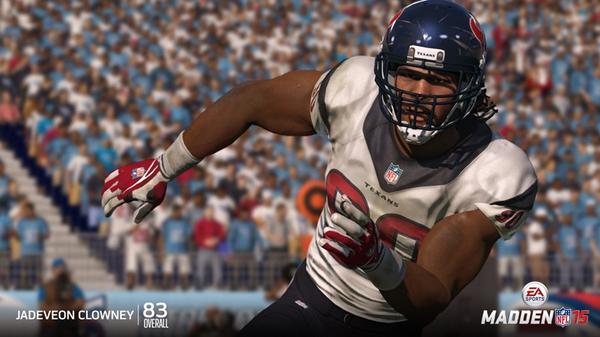 Steve_OS's tweet image. Jadeveon Clowney rated 83 overall in Madden NFL 15.