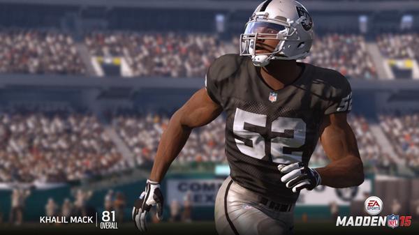 Steve_OS's tweet image. Khalil Mack rated 81 overall in Madden NFL 15.