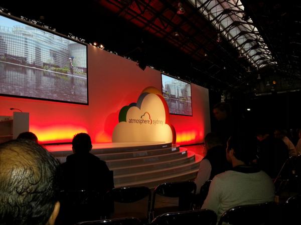 FrondeAUS's tweet image. #atmosphere14 keynote about to begin! A day of learnings ahead on how to transform the way you the work #googleatwork