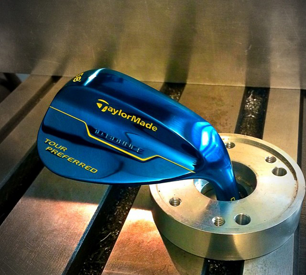 TaylorMadeGolf's tweet photo. The putter guys from the #TMGhostLab got their hands on a #TourPreferred wedge to customize. The result: http://t.co/ZtoSOmSxk2