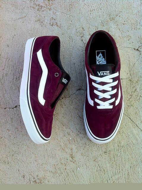 burgundy vans size 5