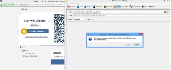 sfrcoin's tweet photo. Great Stuff #SFRBit tested on http://t.co/pUwfI08y3t which uses the @BitPay gateway. 
http://t.co/MhnyAIpuFI
$SFR http://t.co/1n6ZNVbwtk