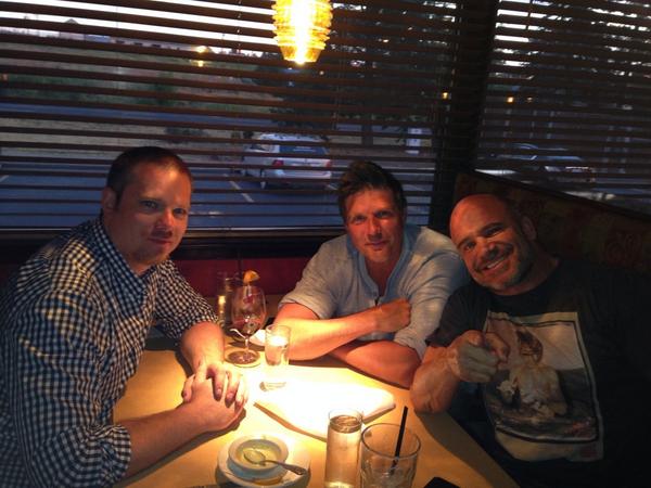 Dinner and good times with @pauljohansson and @BasRuttenMMA