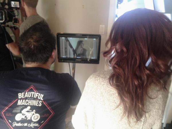 marcdebruyne's tweet photo. on set last friday with @jessmoskaluke - gonna be a great video!  http://t.co/j99iMLJY5F http://t.co/iE8BqvQWGE