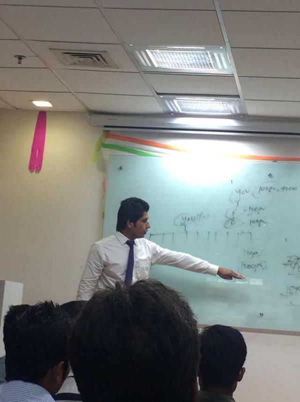 grgnspan's tweet image. Amway meeting India