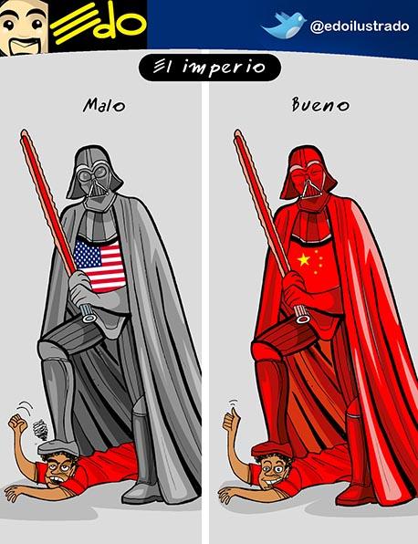 EdoSanabria's tweet photo. Caricatura EDO: Imperio malo y bueno http://t.co/1RzAytp4rP