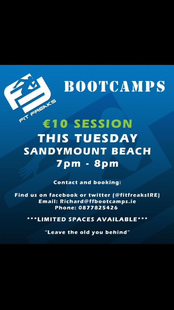 FitFreaksIRE's tweet photo. Bootcamp tonight sandymount beach 7pm-8pm. Just reply "yes" if your coming along. See you all tonight 💪💪 http://t.co/ZfYdLIYLTw