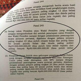 Kalo prabowo mundur,kena pasal kali.