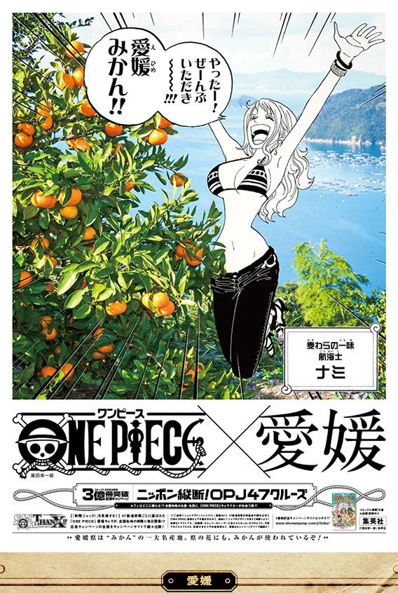 One Piece日本縦断 Sur Twitter ナミ 愛媛 T Co Sjptjumfdn 愛媛県はみかん の一大名産地 県の花にも みかんが使われているぞ