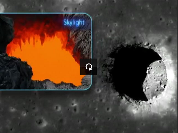 latercera's tweet photo. Video: Descubren en la Luna 200 "madrigueras" para refugiar futuros astronautas http://t.co/YjLDtaiugj http://t.co/uWpfTsrtHF