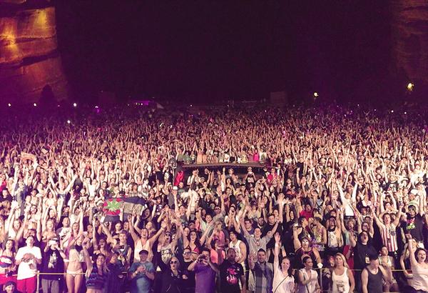 madeon's tweet photo. Playing Red Rocks was the coolest thing. Seriously awesome show. http://t.co/AcL9N0KW67