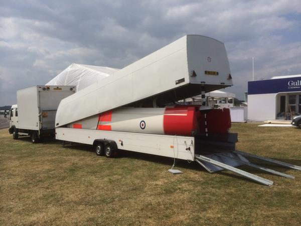 Monday after the airshow is amazing with so much dismantling going on . Our VIG not flying out! Shame