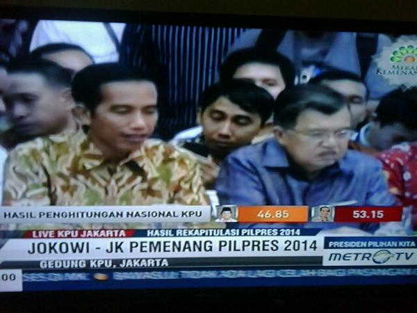Presiden Joko Widodo &amp; Wakil Presiden Jusuf Kalla.. #indonesiahebat