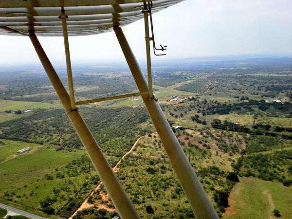 TexasTailwheel's tweet photo. The Texas countryside is pretty right now. #TexasForever #tailwheelflying #taylorcraftlove http://t.co/DngILCMaD4