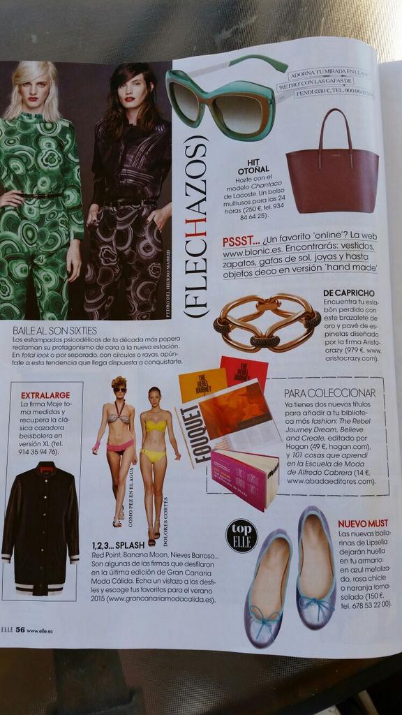 blonic_com's tweet photo. Gran sorpresa hoy cuando hemos comprado la revista @elle_es y hemos visto que también hemos salido @trendyBe #fashion http://t.co/4Sbpcvn5sZ