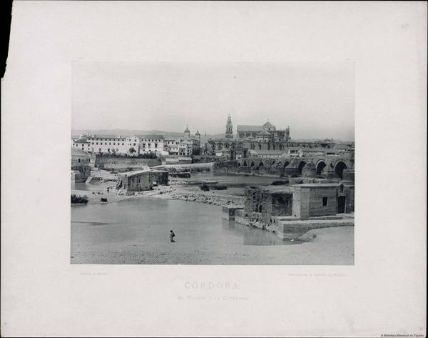 FotoHistCordoba's tweet photo. 1891 Vista del Puente Romano y la Mezquita de #CordobaEsp Foto: Hausen y Menet http://t.co/fTFg53Ks8a