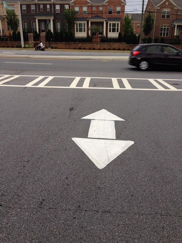 Hey <a href="/SandySpringsGA/">City of Sandy Springs, GA</a> - Head on collision waiting to happen at busy Abernathy Square entrance <a href="/GabrielSterling/">Gabriel Sterling</a>