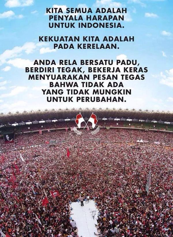 InfoJKW4P's tweet photo. kami mewakili pak Jokowi dan Pak JK mengucapkan terima kasih kpd seluruh relawan yg membantu di darat dan di sosmed. http://t.co/eR8NFCEU0h