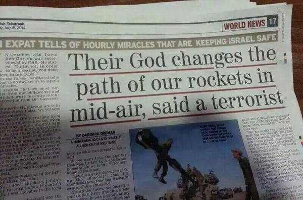 #Hamas Complain, ‘Their God Changes The Paths Of Our Rockets In Mid-Air’ inquisitr.com/1364461/israel…