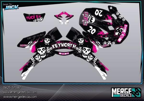 MergeDecals's tweet image. shoei helmet wrap for @rk20mx #punksnotdead #mergedecals