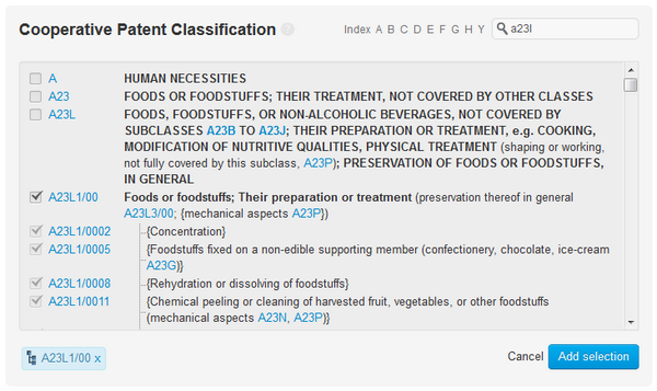 PatentInspire's tweet photo. Searching by classification codes is now made easier with our new CPC lookup feature http://t.co/Fy5BoAAAmH http://t.co/GrHgFo5uJS