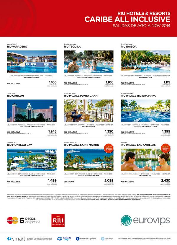 eurovips's tweet photo. En @ReportEnLinea lo mejor del #Caribe junto a @RiuHoteles y @eurovips http://t.co/idn7pqhNx5
