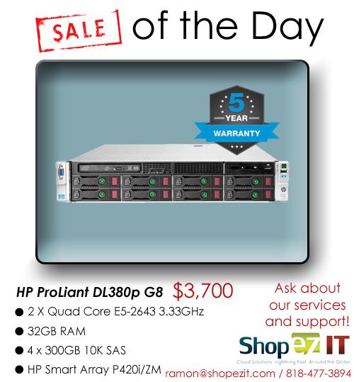 RayShopEzIT's tweet photo. A great deal on a HP DL380P G8! #ShopEzIT #shopezit #HP #G8 http://t.co/DVOEZg7hQJ